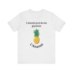 Blood Sugar's Arch Nemesis The Pineapple (French) Unisex Tee The Diabuddies Store T-Shirts $25.00