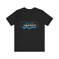 Diabetes Warrior, Blue Ribbon - Unisex Tee The Diabuddies Store T-Shirts $22.50
