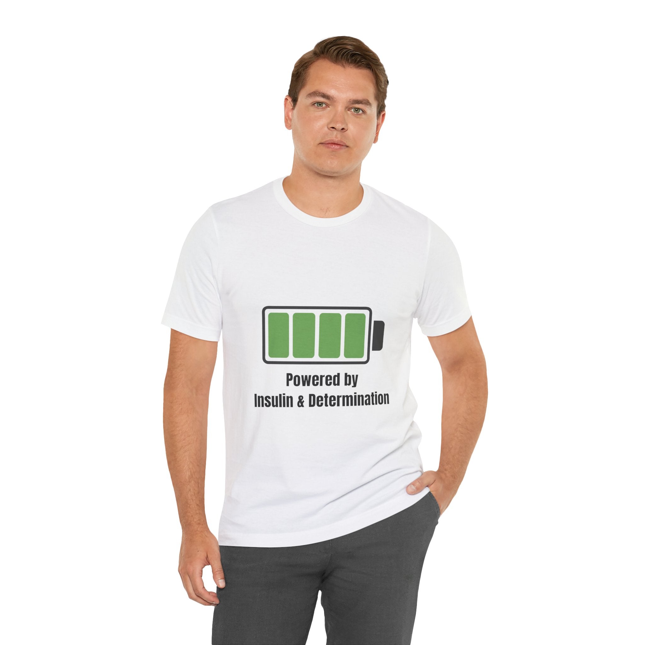 Powered By Insulin - Unisex Tee The Diabuddies Store T-Shirts $24.73