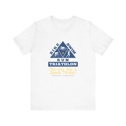 The Diabuddies Store Diabetes & Triathlon - Unisex Tee Diabetes & Triathlon - Unisex Tee: The "Tri-ing for a Sweet Finish" slogan is a powerful nod to both your athletic goals and your journey with diabetes. It's about achieving victory on your own terms.