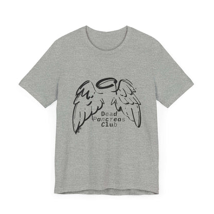 The Diabuddies Store Dead Pancreas Club (Angel Wings) Bundle You are an angel in this fight. Embrace your journey with the "Dead Pancreas Club" T-shirt and Cap bundle, featuring a powerful angel wings design. This isn't just a statement—it's a symbol of s
