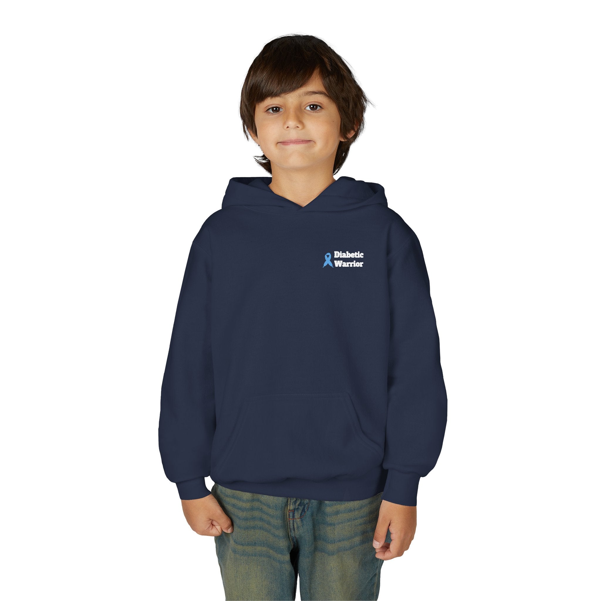 The Diabuddies Store Fighting for a Cure - Youth Hoodie Fighting for a Cure - Youth Hoodie: a youth hoodie for the young warriors of the diabetes community. Soft, comfortable, and a powerful statement of strength. Hoodies Kids clothes Awareness Ribbon,Blu