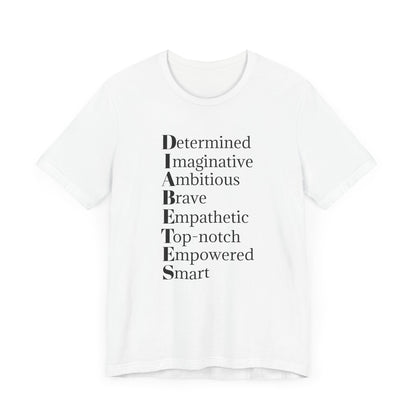 Diabetes: Qualities/Inspiring - Unisex Tee The Diabuddies Store T-Shirts $22.50