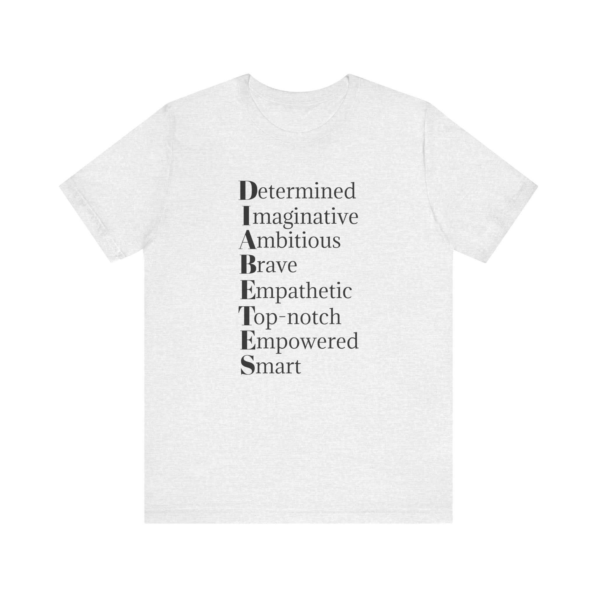 Diabetes: Qualities/Inspiring - Unisex Tee The Diabuddies Store T-Shirts $22.50