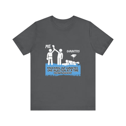 The Diabuddies Store Knocking out Diabetes - Unisex Tee Knocking out Diabetes - Unisex Tee: Make a bold statement with our Unisex Tee. This powerful shirt is for the fighters, the advocates, and the champions who face diabetes head-on every day. $22.09 T-