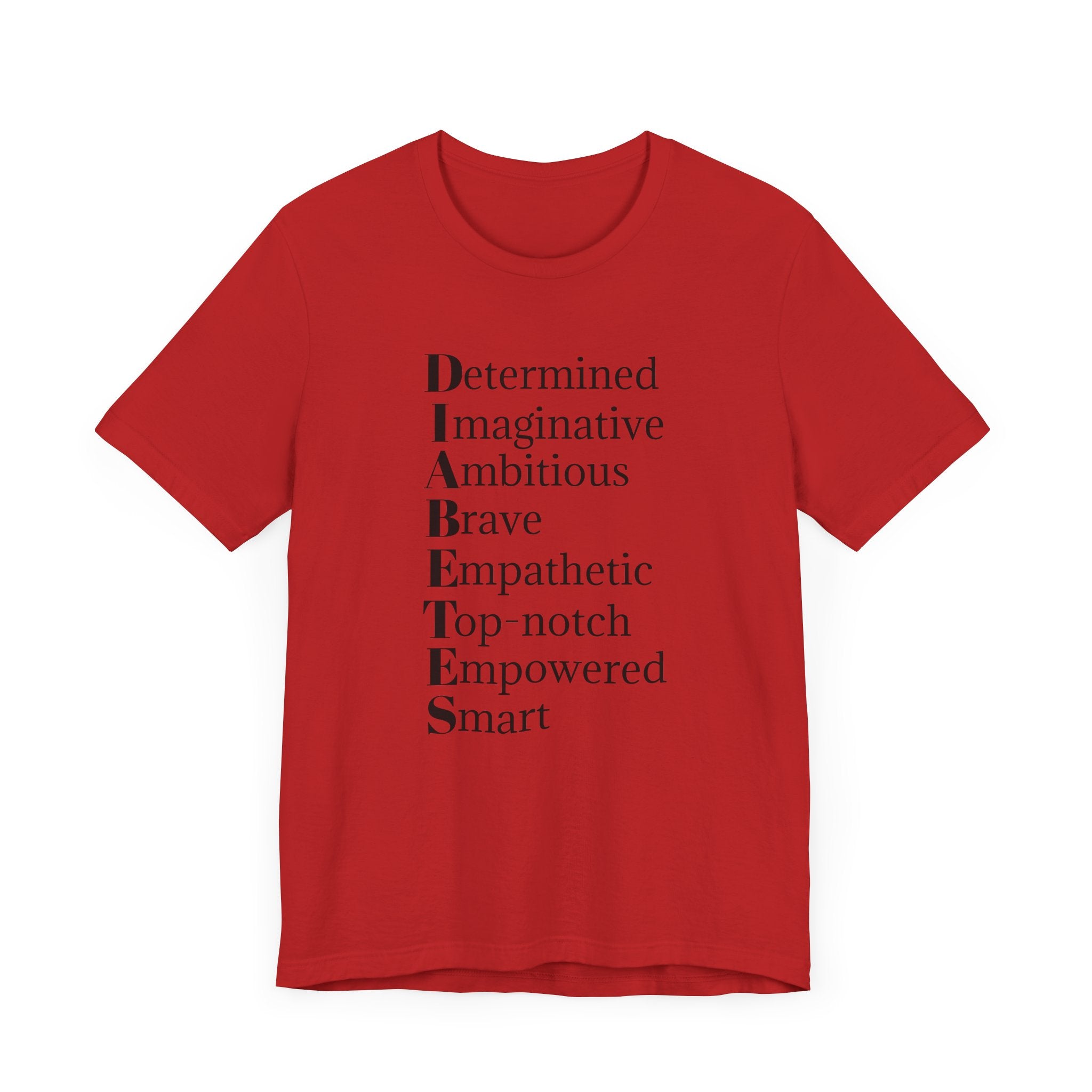 Diabetes: Qualities/Inspiring - Unisex Tee The Diabuddies Store T-Shirts $22.50