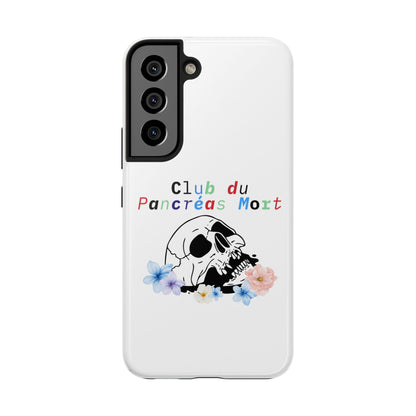 Skull & Flowers, Dead Pancreas Club (French) - Phone Cases The Diabuddies Store Mobile Phone Cases $18.23