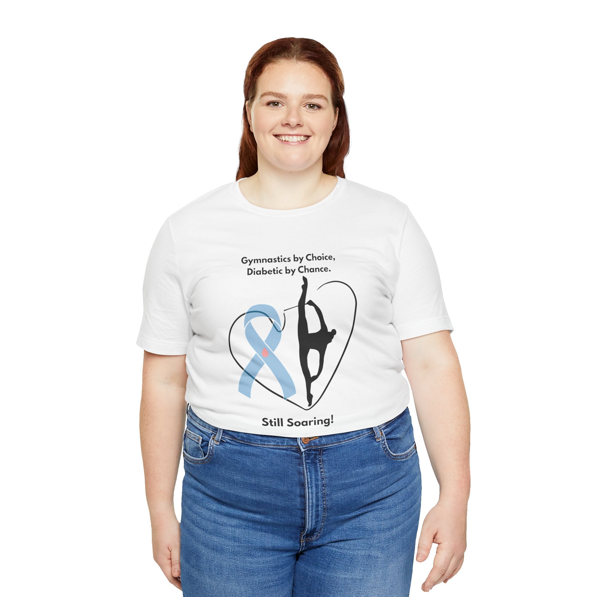 The Diabuddies Store Diabetes & Gymnastics - Unisex Tee Diabetes & Gymnastics - Unisex Tee: Defy expectations and tumble forward! This comfortable racerback tank is designed for the resilient gymnast who manages diabetes with grace and strength. Show the
