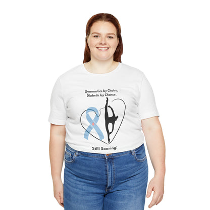The Diabuddies Store Diabetes & Gymnastics - Unisex Tee Diabetes & Gymnastics - Unisex Tee: Defy expectations and tumble forward! This comfortable racerback tank is designed for the resilient gymnast who manages diabetes with grace and strength. Show the