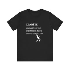 Lazy Pancreas, Rockstar Attitude (French) - Unisex Tee The Diabuddies Store T-Shirts $30.27