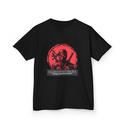 The Diabuddies Store Fighting for a Cure w/Ninja (French) - Kids Tee Fighting for a Cure w/Ninja (French) - Kids Tee: This soft and comfortable tee is a perfect way for your child to show their support in a fun and empowering way. It features an awesome n