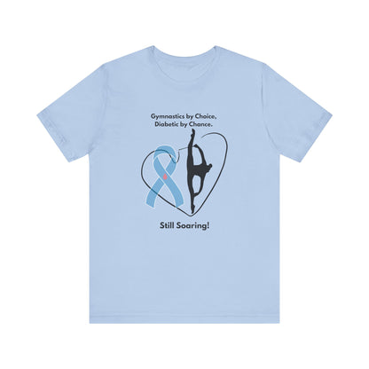 The Diabuddies Store Diabetes & Gymnastics - Unisex Tee Diabetes & Gymnastics - Unisex Tee: Defy expectations and tumble forward! This comfortable racerback tank is designed for the resilient gymnast who manages diabetes with grace and strength. Show the