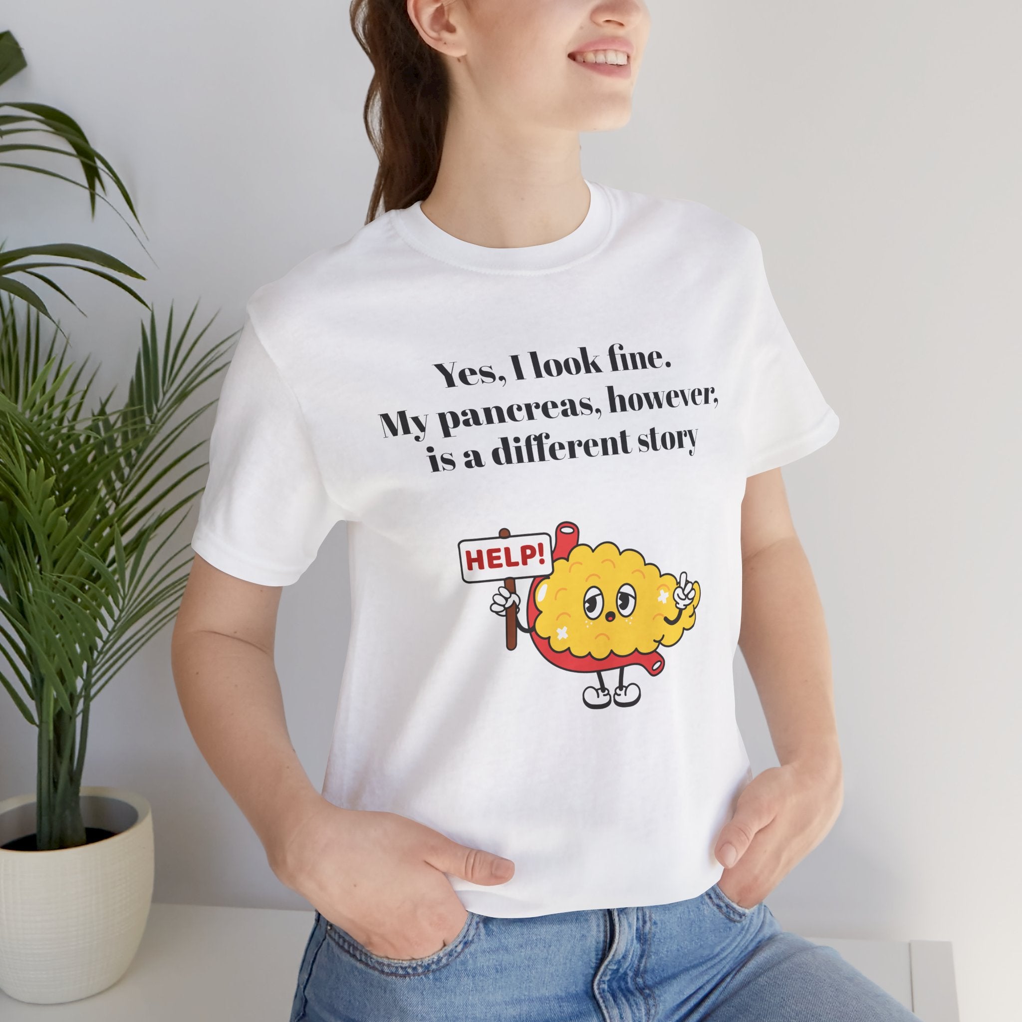 I'm Fine, Not my Pancreas - Unisex Tee The Diabuddies Store T-Shirts $24.25