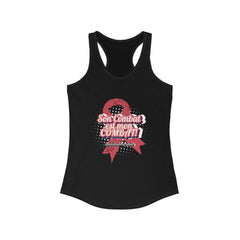 Her fight is my Fight! (French in Pink) Racerback Tank The Diabuddies Store Tank Tops $19.96