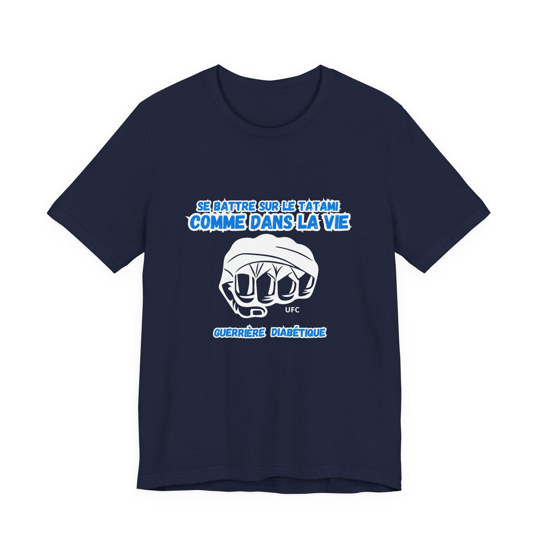 The Diabuddies Store Diabetes & UFC (French/Guerrière) Unisex Tee Diabetes & UFC (French/Guerrière) Unisex Tee: Fight on the mat, fight in life. Empowering unisex shirt for Diabetic Warriors. Show your strength & resilience. T-Shirts $30.27
