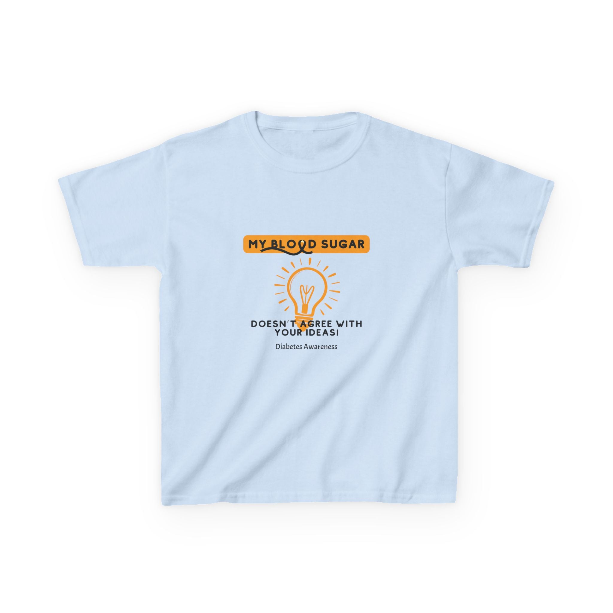 The Diabuddies Store My Blood Sugar Doesn't Agree - Kids Tee My Blood Sugar Doesn't Agree - Kids Tee: A humorous tee for the little warrior in your life. This "My Blood Sugar Doesn't Agree" Kids' Tee is a fun and relatable way to express the daily ups and