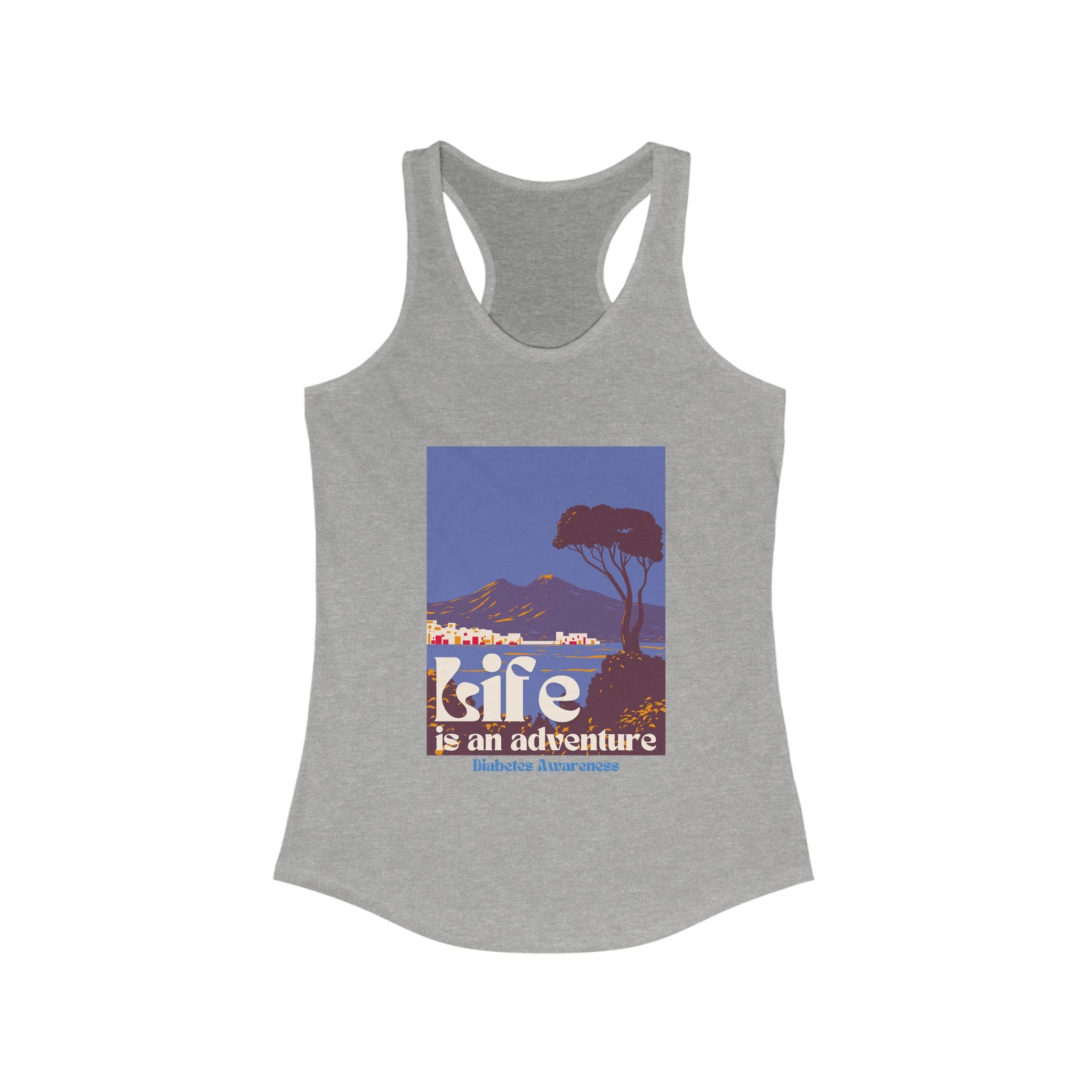 The Diabuddies Store Life is an Adventure, Ocean View - Racerback Tank Life is an Adventure, Ocean View - Racerback Tank: Embrace the call of the wild with our "Life is an adventure" Tank. This Tank is for anyone who finds their soul in the great outdoors