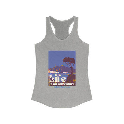The Diabuddies Store Life is an Adventure, Ocean View - Racerback Tank Life is an Adventure, Ocean View - Racerback Tank: Embrace the call of the wild with our "Life is an adventure" Tank. This Tank is for anyone who finds their soul in the great outdoors