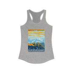 The Diabuddies Store Life is an Adventure, highs & lows (French) - Racerback Tank Life is an Adventure, highs & lows (French) - Racerback Tank: Embrace every twist and turn of your journey with our Diabetes: Life is an Adventure - French Racerback Tank. D