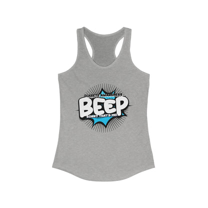 The Diabuddies Store BEEP - Sorry It's me! - Racerback Tank BEEP - Sorry It's me! - Racerback Tank: Always making an entrance? The delightful disruptor! Embrace the constant buzz of life in comfort and style! Tank Tops $19.96