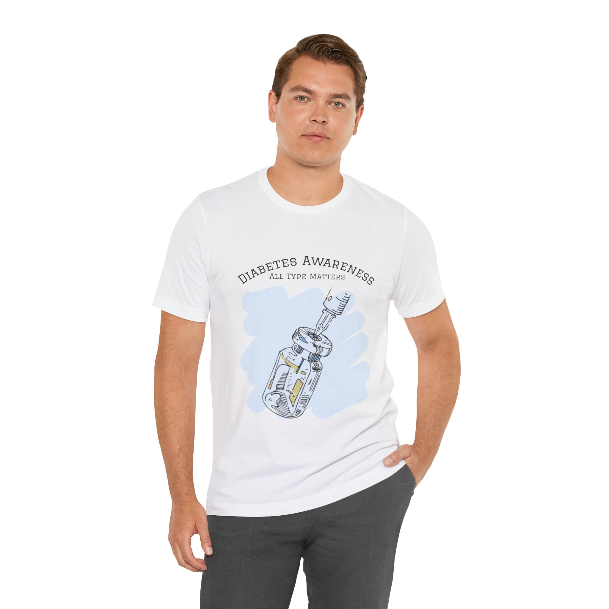 The Diabuddies Store Diabetes: All Type Matters - Unisex Tee Diabetes: All Type Matters - Unisex Tee: A powerful statement! This tee declares "All Type Matters," promoting unity and awareness for every person living with diabetes. T-Shirts $24.73