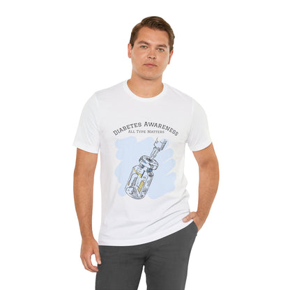 The Diabuddies Store Diabetes: All Type Matters - Unisex Tee Diabetes: All Type Matters - Unisex Tee: A powerful statement! This tee declares "All Type Matters," promoting unity and awareness for every person living with diabetes. T-Shirts $24.73