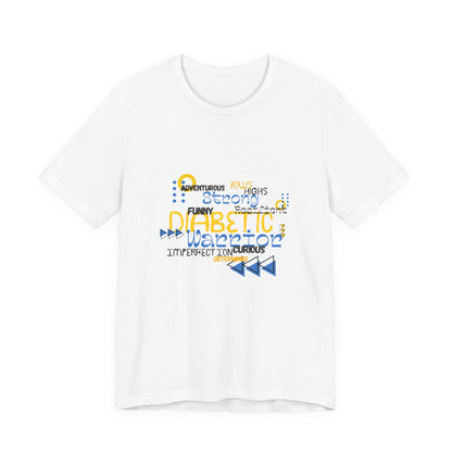 The Diabuddies Store Uplifted & Unleashed - Unisex Tee Uplifted & Unleashed - Unisex Tee: Embrace your strength, defy the odds. The "Uplifted & Unleashed" tee is more than just a shirt; it's a vibrant testament to the diabetic warrior within. Adorned with