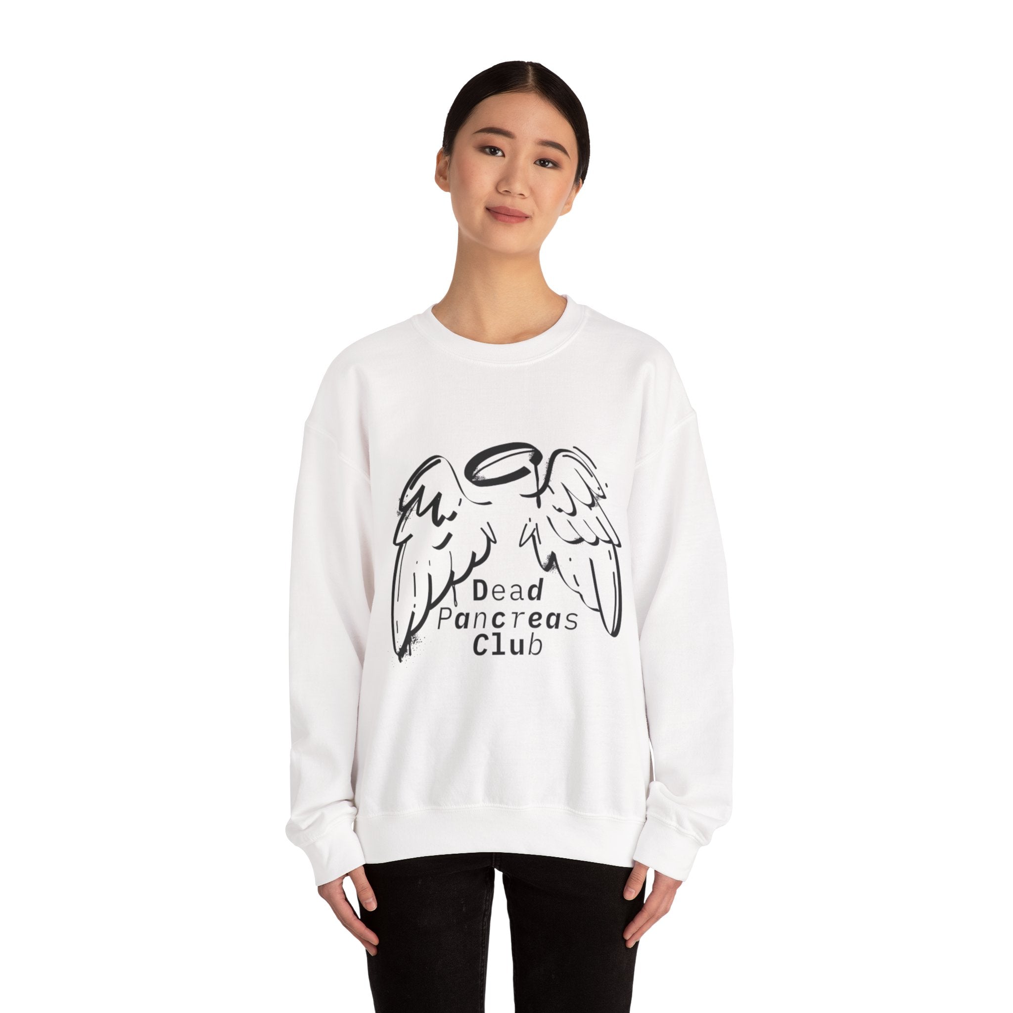 Angel Wings, Dead Pancreas Club - Unisex Sweatshirt The Diabuddies Store Sweatshirts $32.00