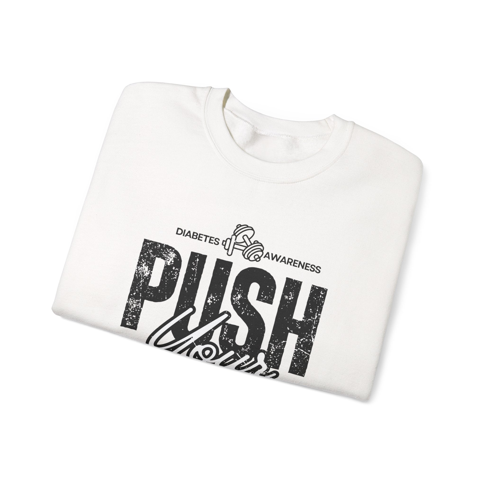 The Diabuddies Store Push Your Limit! - Unisex Sweatshirt Push Your Limit! - Unisex Sweatshirt: Life's about growth. This tee is for those who refuse to settle, embracing challenges to be better, stronger, and more resilient. Sweatshirts $32.96