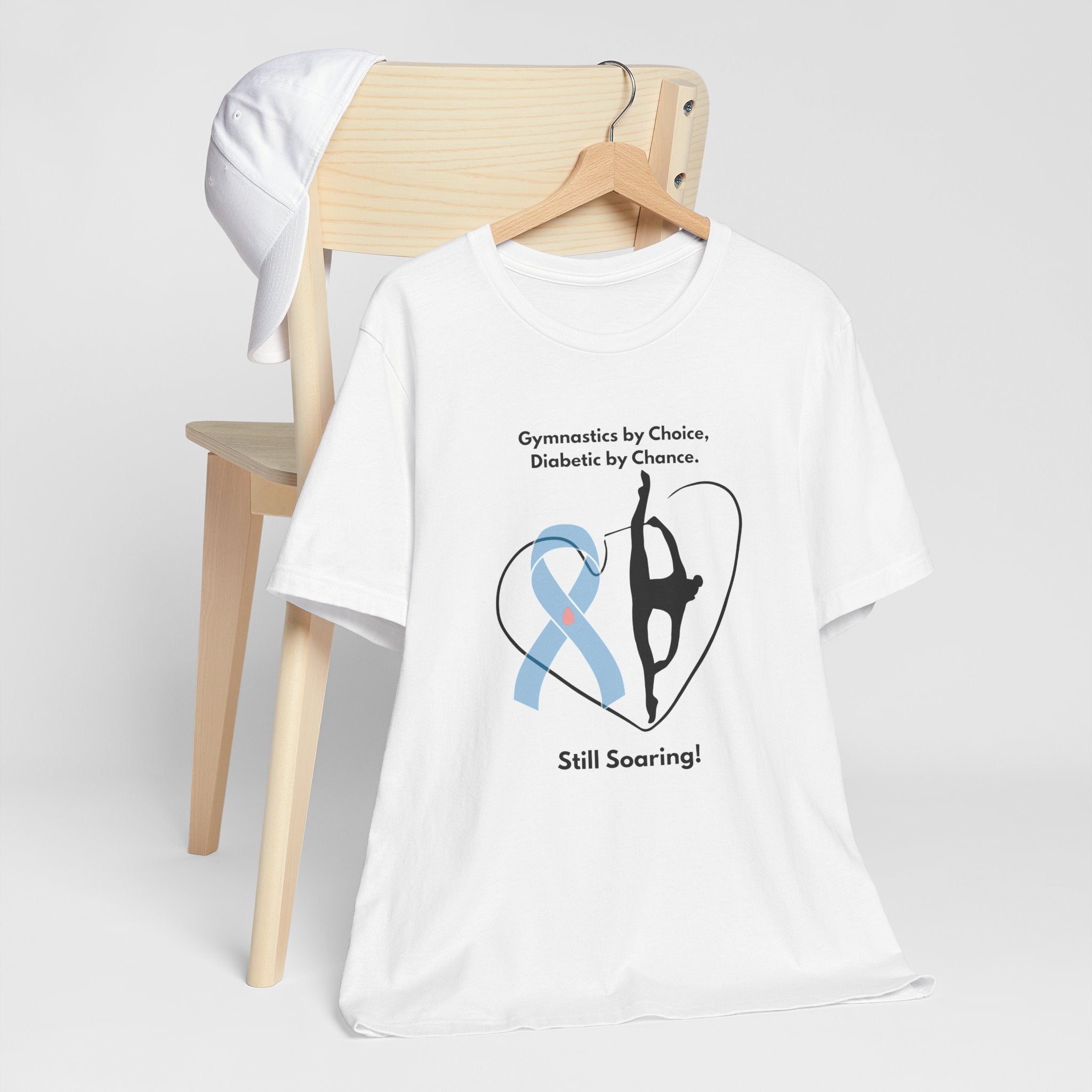 The Diabuddies Store Diabetes & Gymnastics - Unisex Tee Diabetes & Gymnastics - Unisex Tee: Defy expectations and tumble forward! This comfortable racerback tank is designed for the resilient gymnast who manages diabetes with grace and strength. Show the