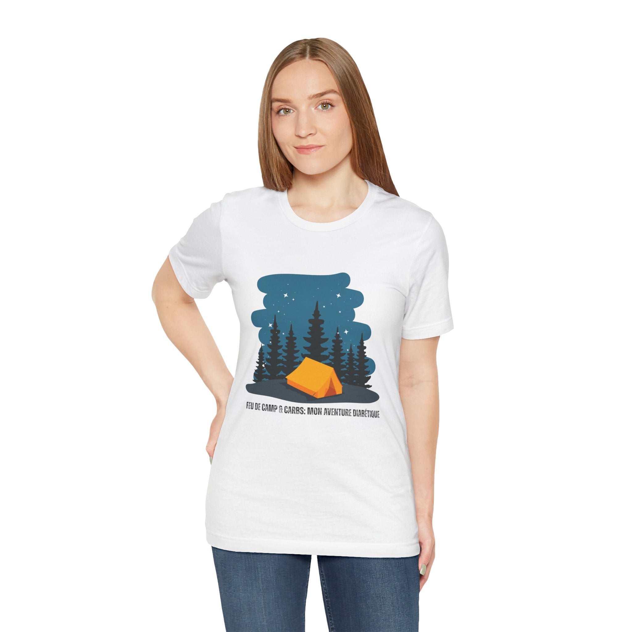 Campfire & Carbs! (French) - Unisex Tee The Diabuddies Store T-Shirts $22.50