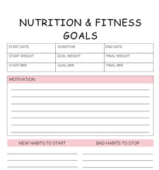 Printable Nutrition & Wellness Planner The Diabuddies Store Planners $2.99